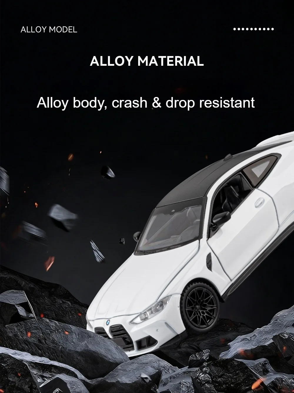 1:32 M4 320I Simulation Auto Modell Spielzeug Metall Diecast Türen Geöffnet Sound Licht Zurückziehen Gummi Reifen Ornament Fahrzeuge für Kinder – Detail 20