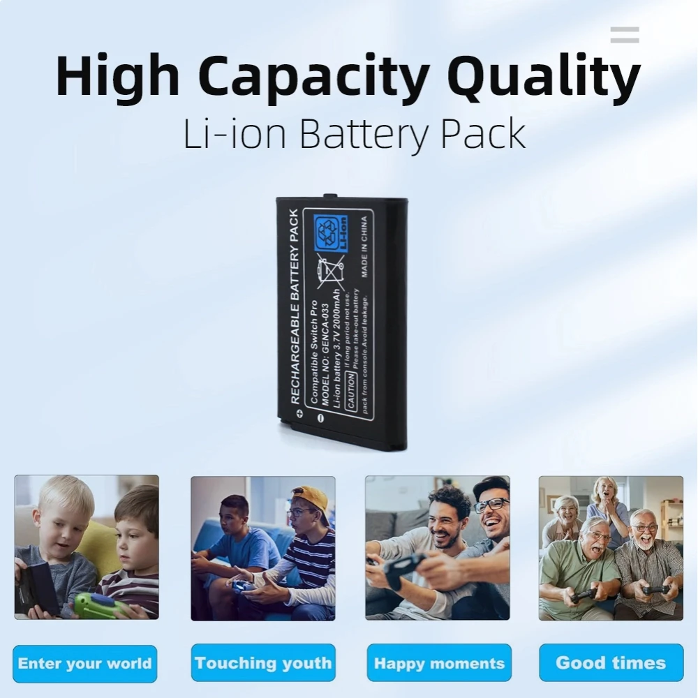 PUJIMAX 2000mAh Battery for CTR-003 HAC-013 for Nintendo Switch Pro Wireless Controller for Nintendo 2DS/3DS Console Battery view 3