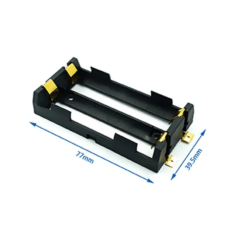 2pcs 18650 SMT Battery Holder 1x2x3x4x 18650 SMD Battery Box Storage Case Container Power Bank With Bronze Pins Rechargeable view 3