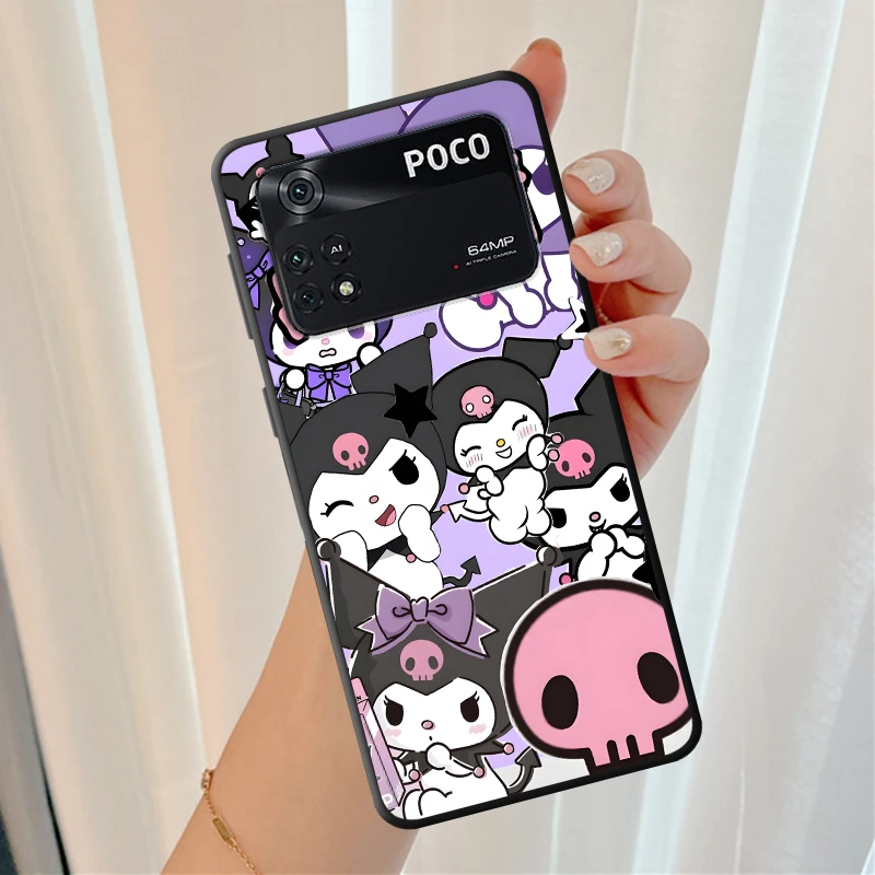 الكرتون لطيف Pochacco قضية الهاتف ل Xiaomi Poco C40 C50 X7 C71 C75 M5s M7 C51 C61 M3 M4 Pro F3 F7 X5 X3 NFC X4 Pro لينة قذيفة