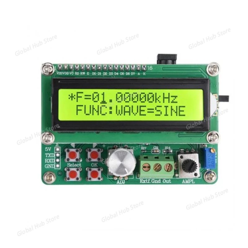 

FYE050 Power Type Arbitrary Waveform DDS Function Signal Generator Module Digital LCD Display Frequency Meter