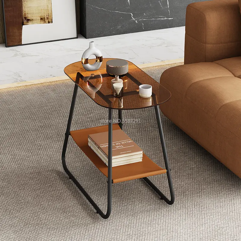 Nordic Light Luxury Seating Corner Several Side Sofa Side Table Ins Modern Minimalist Small Coffee Table  sofa table  muebles