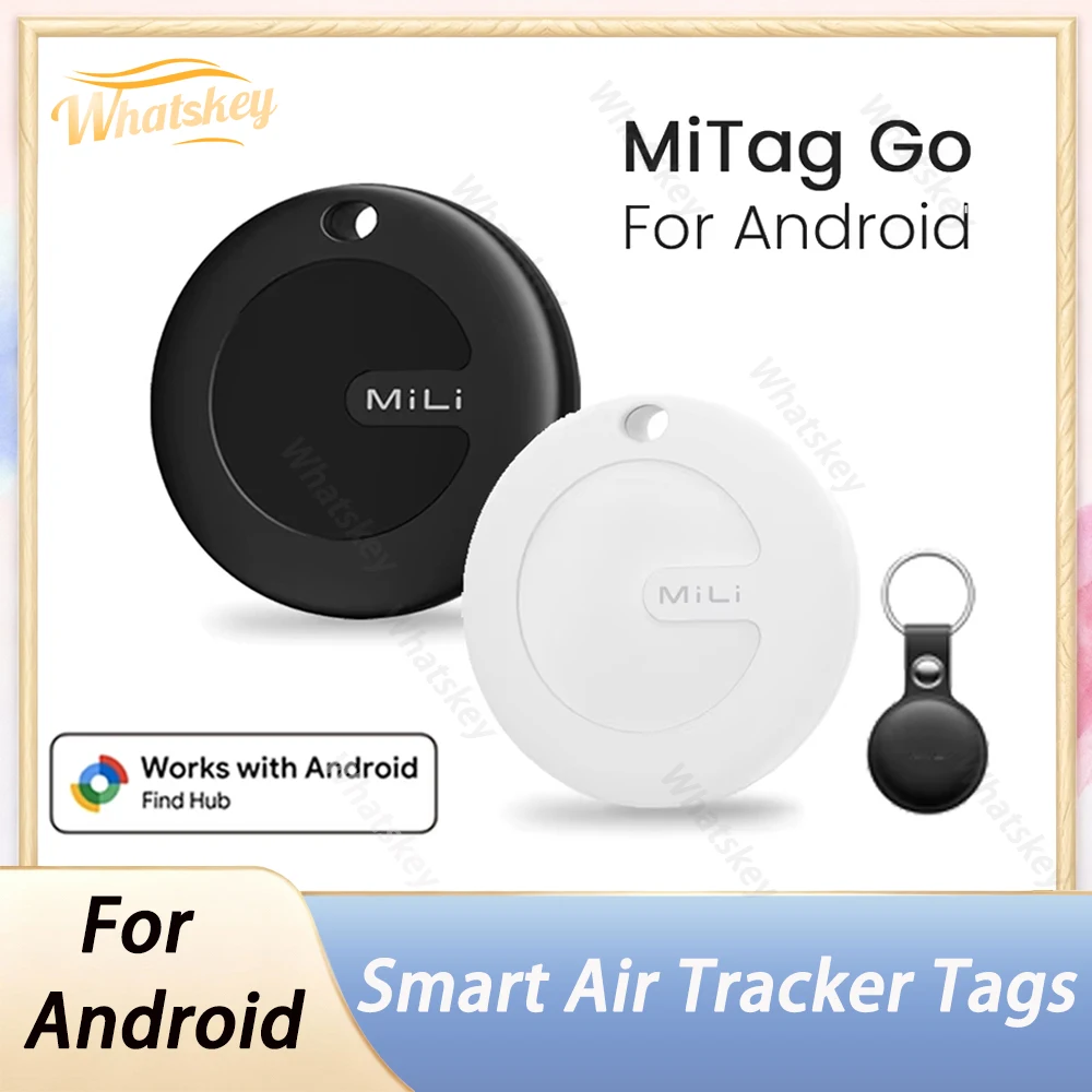 MiLi MiTag Go Bluetooth-compatibility Tracker For Android Item Keys Finder Work With Google Find Hub Device Smart Tag Waterproof