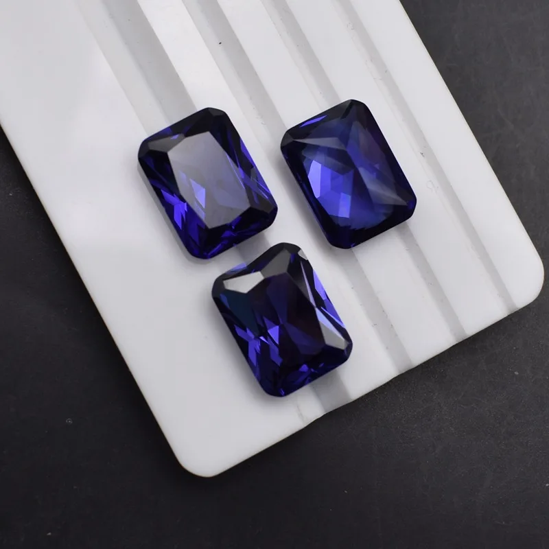 Natural Tanzanite Blue Rectangular Cut 10X14MM 10.50ct Sri-Lanka VVS Loose Gemstone