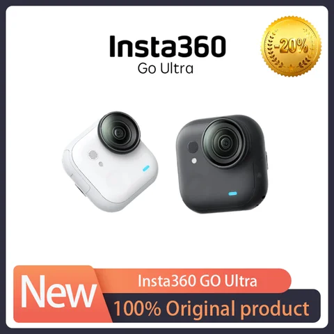 Insta360 GO Ultra 4K Tiny Pocket Sports Camera Portable Vlogging Camera,Support Sports HDR Video,200 Min Battery Life,Waterproof