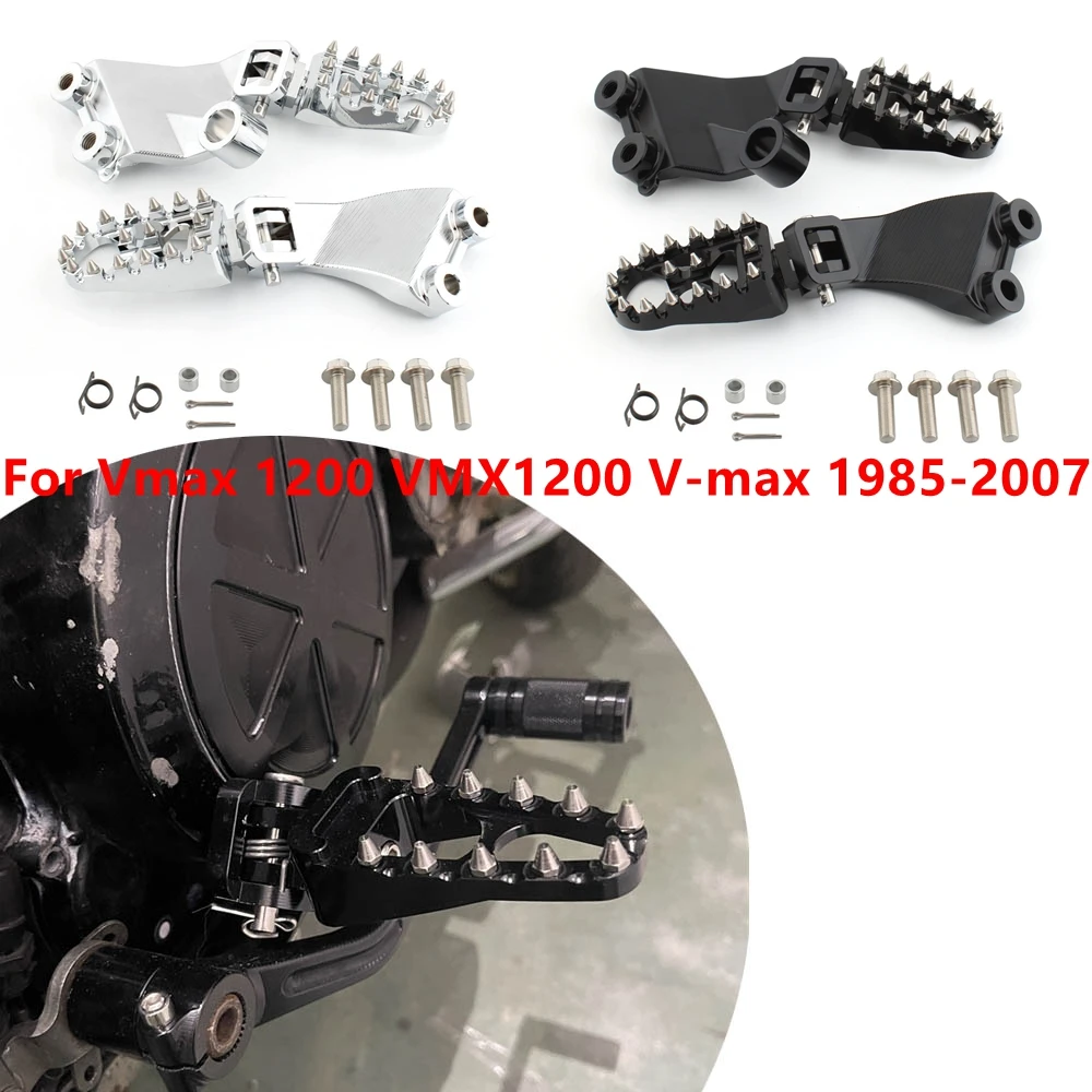 

Motorcycle Driver Rest foot pedal CNC aluminium For Yamaha Vmax 1200 VMX1200 V-max 1985-2007