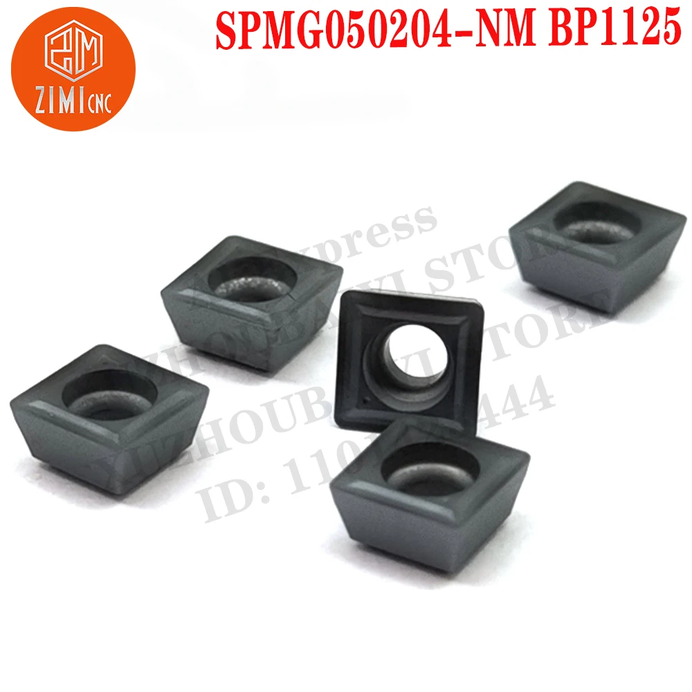 SPMG050204-NM BP1125 SPMG 050204 إدراجات كربيد تحول أدوات القاطع أدوات CNC شفرات أدوات القطع الميكانيكية مخرطة معدنية SPMG