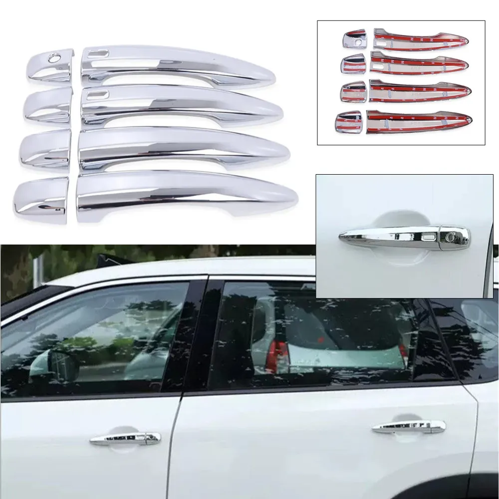1 Set For Nissan Qashqai Rogue X-Trail 2021 2022 2023 Exterior Door Handle Frame Cover Trim ABS Protective Sticker Accessories