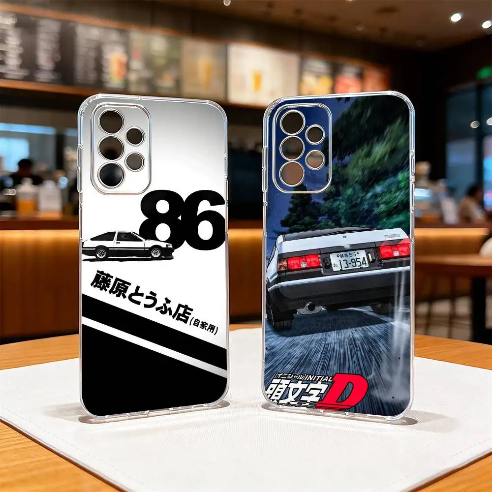 Japan Comic  D JDM AE86 Phone Case For Samsung S25,S24,S21,S22,S23,S30,Ultra,S20,Plus,Fe Transparent Cover