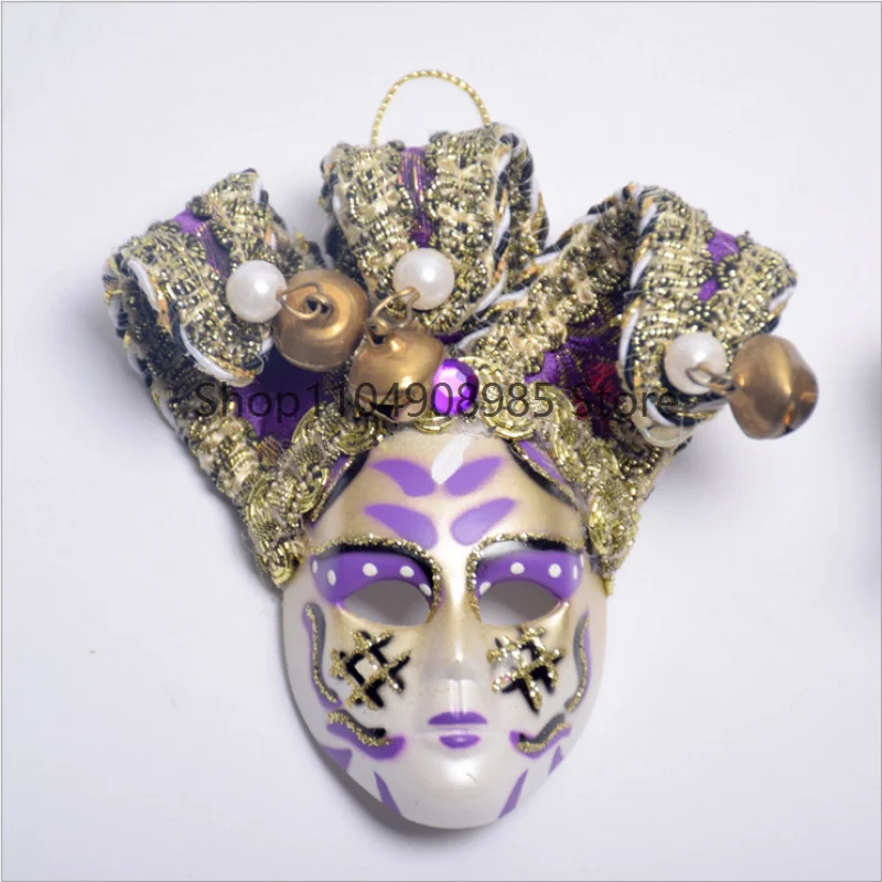 

Festival Clown Mask Magnetic Sticker Magnet Daily Mask New Cute Clown Full Face Mini Mask Pendant 2025