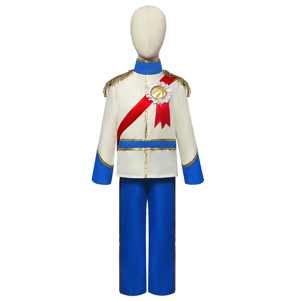 Карнавальный костюм принца на Хэллоуин, косплей, сине-белый костюм принца, сказки, ролевой костюм, хит продаж