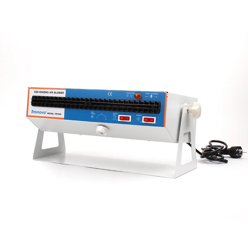 مزيل ثابت منفاخ الهواء المؤين الأفقي مزيل كهرباء