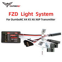 FZD LED Controller Module Light System for DumboRC X4 X5 X6 X6P Transmitter JJRC  1/10 1/8 TRX4 Axial SCX10 D90 RC Car Boat