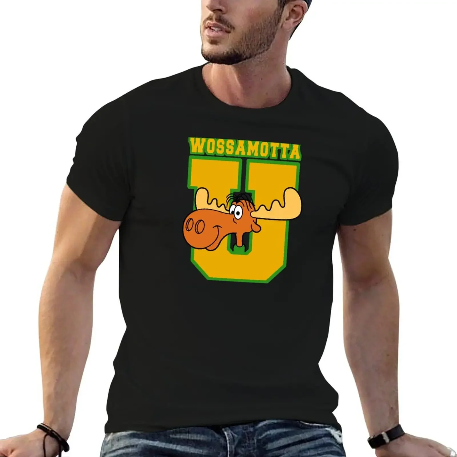 Wossamotta U T-Shirt graphic shirts sweat vintage clothes fruit of the loom mens t shirts