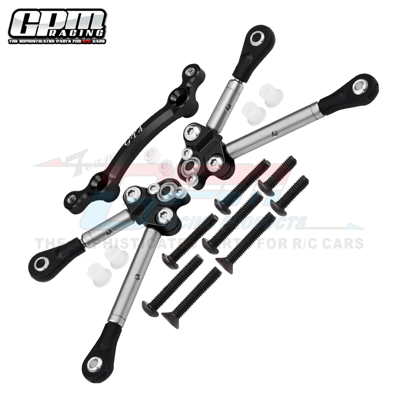 GPM Titanium Front Tie Rods & Stabilizer C Hub For TRAXXAS Ford GT 4-TEC 2.0/3.0