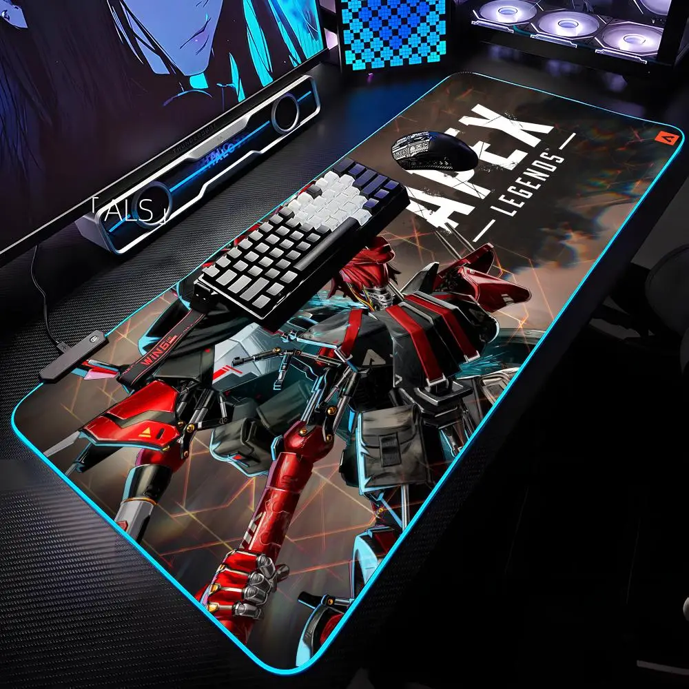 

A-Apex L-Legendse Mouse Pad RGB Backlit Mouse Pad Laptop Mouse Pad Laptop Gamer Computer Desk Gaming Accessories