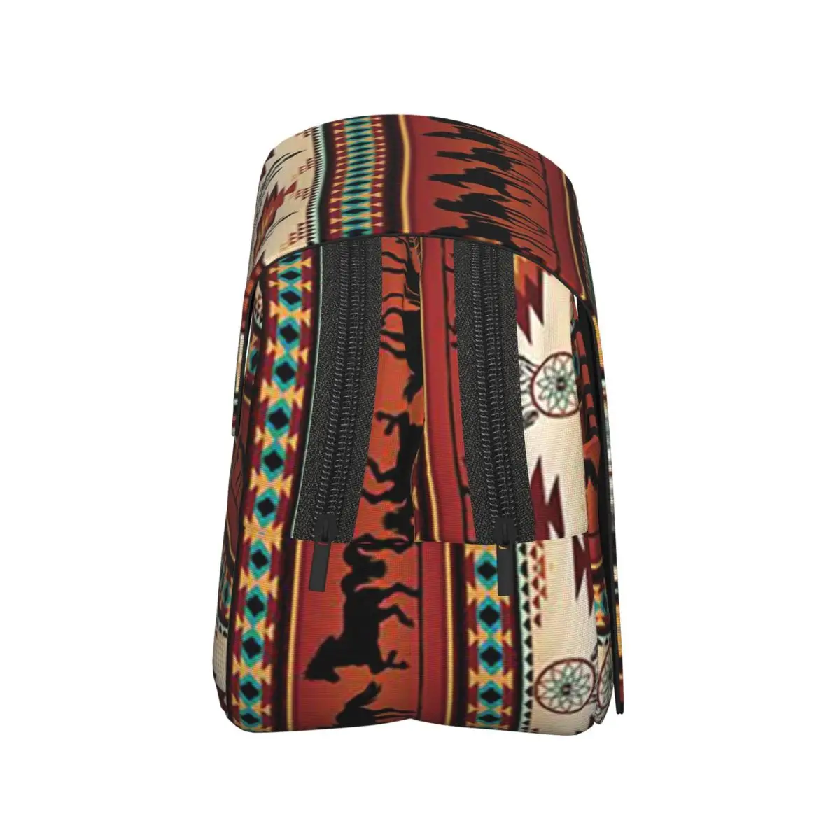Plaid With Galloping Horse Design Pencil Case Pencil Pouch Hard Shell Big Capacity Pen Box Pencil Bag for Boy Girl School