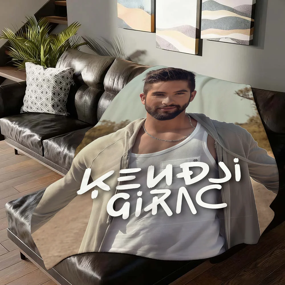 French singer Kendji Girac Blanket For Sofa Office Bed Plane Travel Sleep Read Relax Camping Soft And Warm