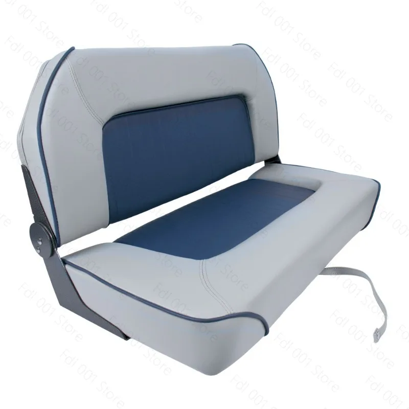 Boat Bench Seat,Low Back Double Folding Boat Seat,Seat for Bass Jon Fishing Boat Anti-corrosion Leather