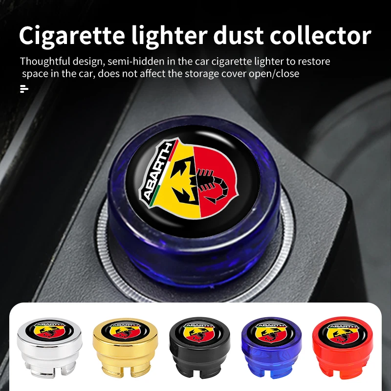 2pcs Car Cigar Lighter Dust Cap Power Socket Cover Accessories For Abarth Freemont Strada 500x Grande Punto Ducato Stilo Palio