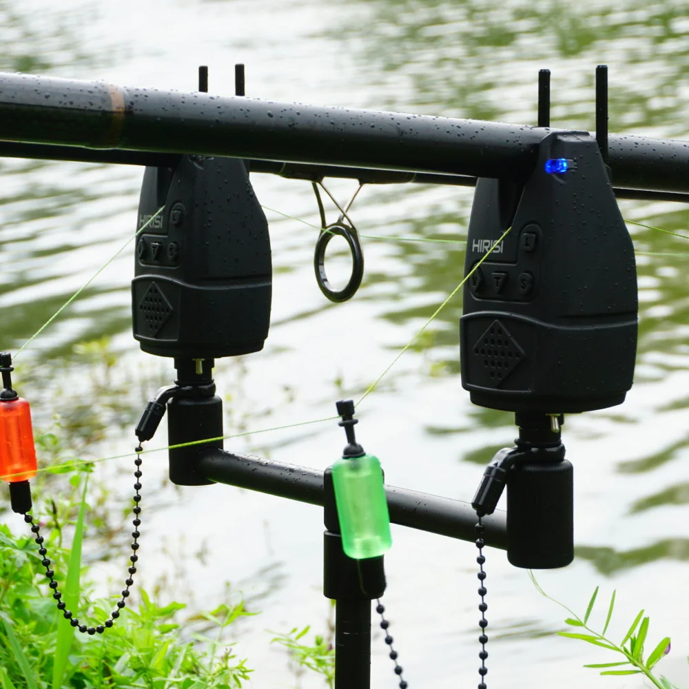 Hirisi B160 Carp Fishing Bite Alarm with Volume Tone Sensitivity Control 6-Color LED Indicator Fishing Alert System - view 5