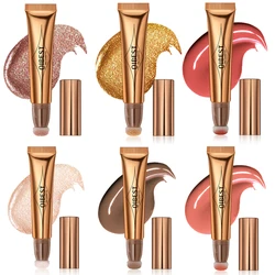 1pcs Liquid Luminizer Blush Makeup Liquid Illuminator Face Highlighter Long Lasting Natural Skin Tint Face Blush Wand for Cheek