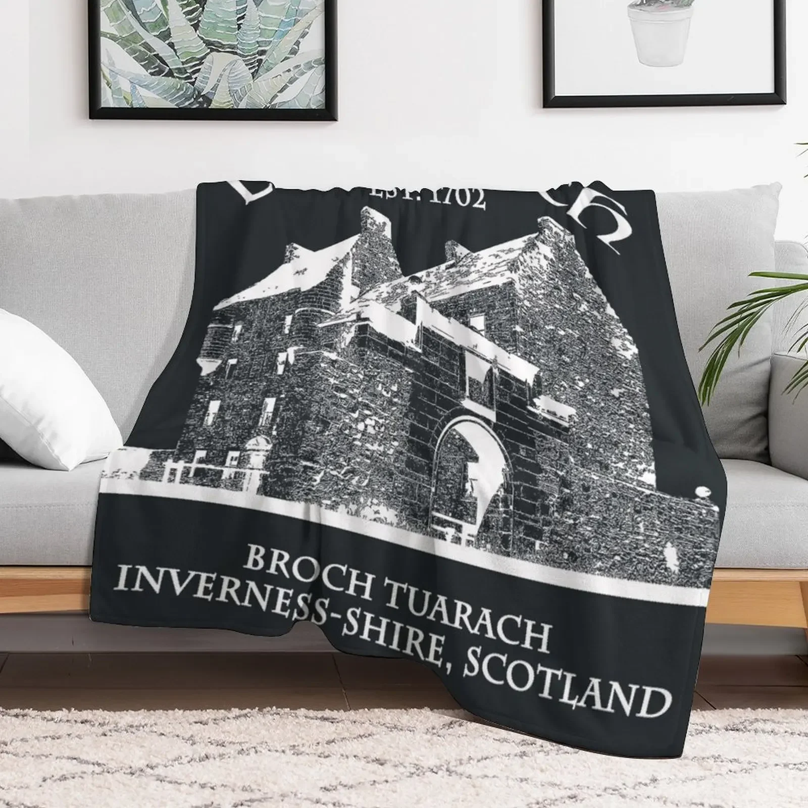 Lallybroch Outlander WHITE Throw Blanket christmas decoration Bed Single Blankets