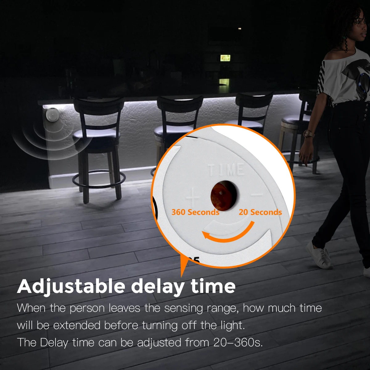 Bedroom Bedside Night Sensor Neon Light PIR Motion Sensor Silica LED Strip Lamp 2m 3m 5m 10m Human Body Induction Detector Lamp