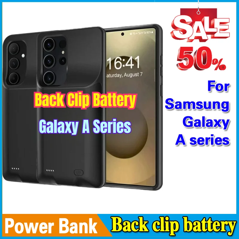 

High-Quality For Samsung Galaxy A Series U Back Clip Battery Power bank Full coverage TPU soft rubber