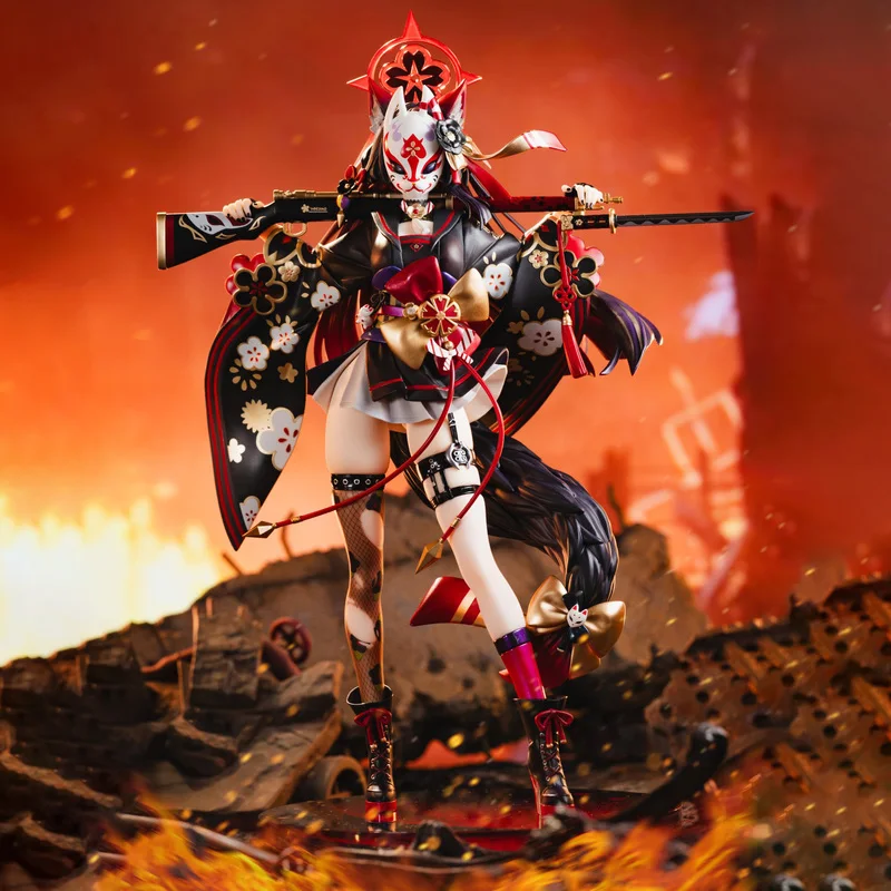 

Синий архив, фигурка Animatio Fox Ban Wakazao, модель, миниатюрная фигурка, настольная коллекция, игрушки, украшения, подарки