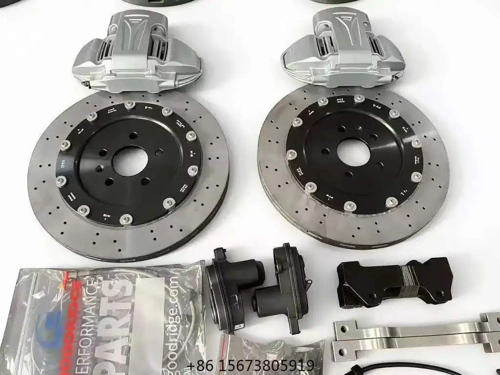 Custom RS6 High Quality 9N Electromechanical Inteated Brake Caliper Kit Carbon Ceramic Disc
