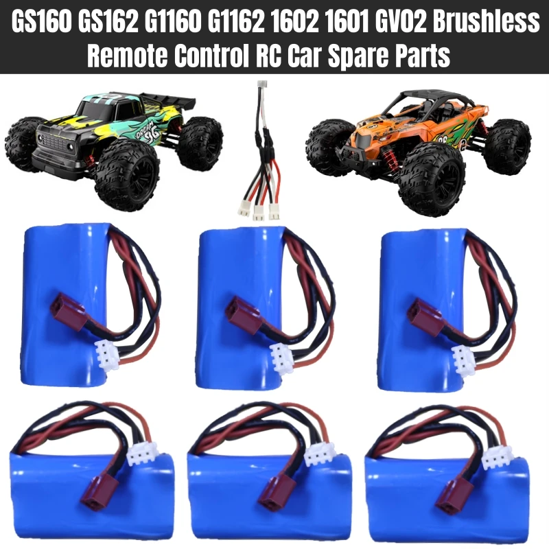 

GS160 GS162 G1160 G1162 1602 1601 GV02 Бесщеточный светодиодный автомобильный фонарь Водонепроницаемый пульт дистанционного управления RC Автозапчасти 3,7 В 1500 мАч Аккумулятор