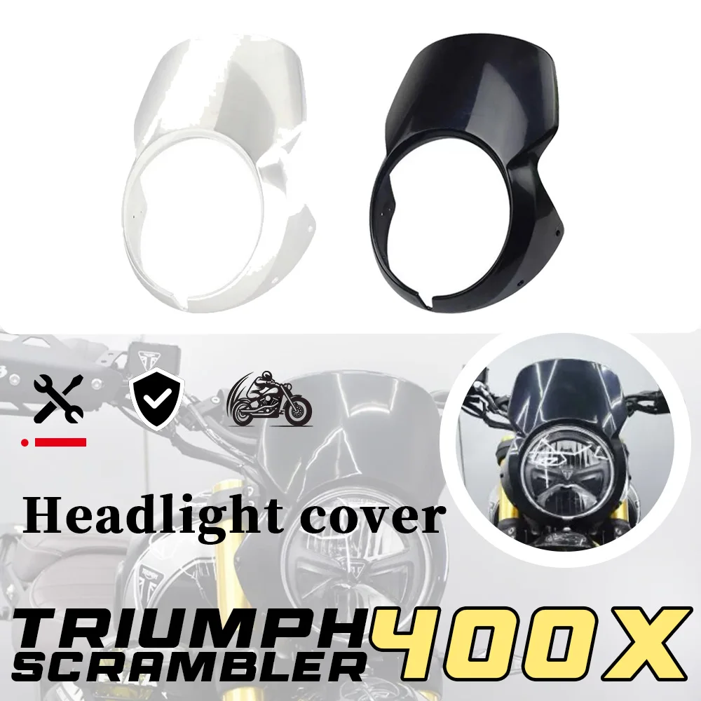 

Pig head cover SCRAMBLER 400 X headlight decorative cover retro front wind deflector 400 X SCRAMBLER x 400 scrambler