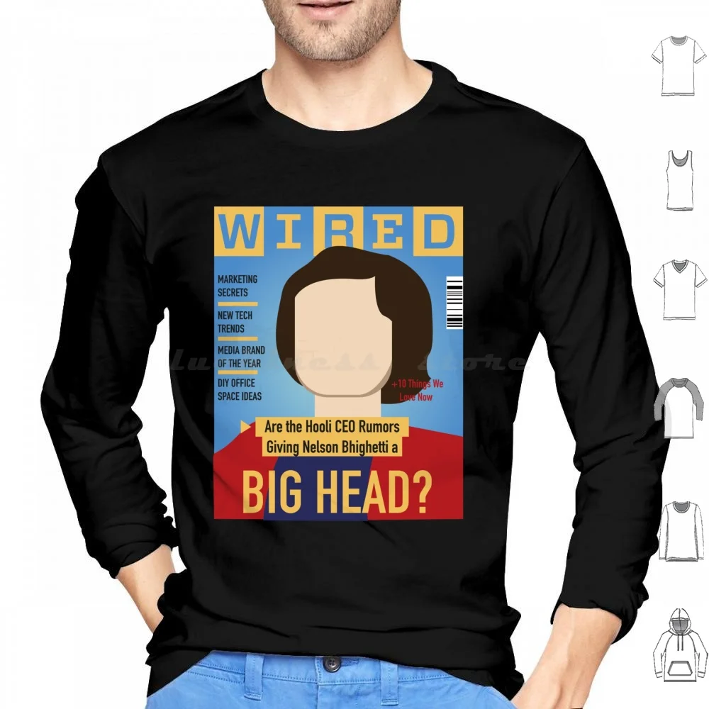 Silicon Valley | Pied Piper | Big Head Hoodie cotton Long Sleeve Silicon Valley Hooli Pied Piper Gavin Belson Richard