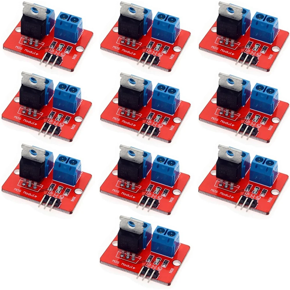IRF520 MOSFET Driver Module, Button Trigger Drive Board Compatible With Arduino, MCU, ARM, Raspberry Pi DIY Electronics Projects