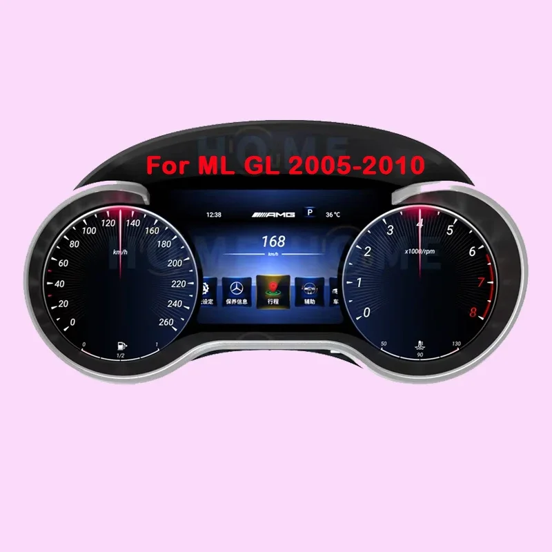 Digitale Dashboardpaneel Virtuele Instrumentenpaneel Cockpit Lcd Snelheidsmeter Voor Mercedes Benz Ml W164 Gl Ml350 Amg 2005 - 2