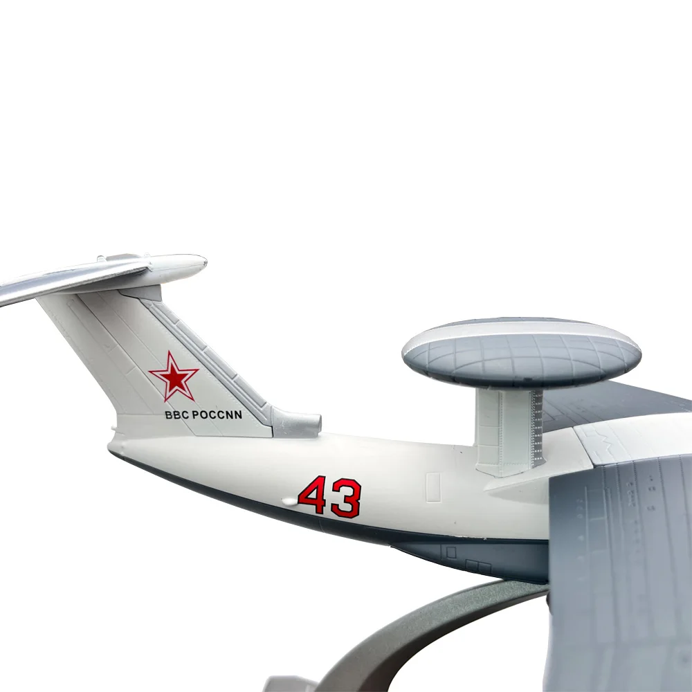 1:200 Scale Soviet Beriev A-50 Mainstay Early Warning Aircraft Diecast Metal Airplane Plane Model Children Toy Gift