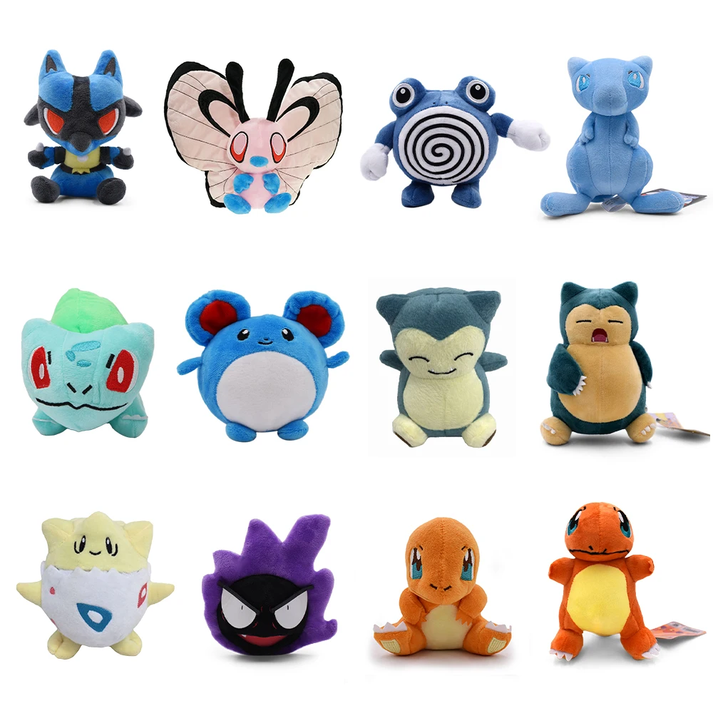 Poliwhirl Charmander Charmander Togepi Snorlax Snorlax Marill Gyarados Gastly Butterfree pluszowe zabawki nadziewana kolekcja lalek