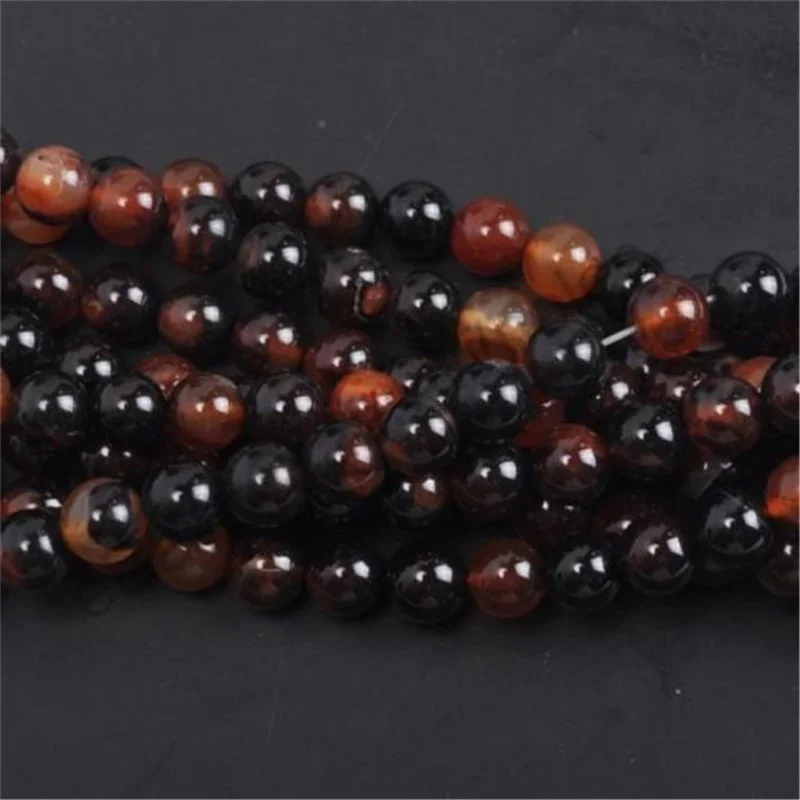 Natural Carnelian Bead Diy for Jewelry Making Натуральный агатовый шарик Diy для браслетов, кулонов и сережек