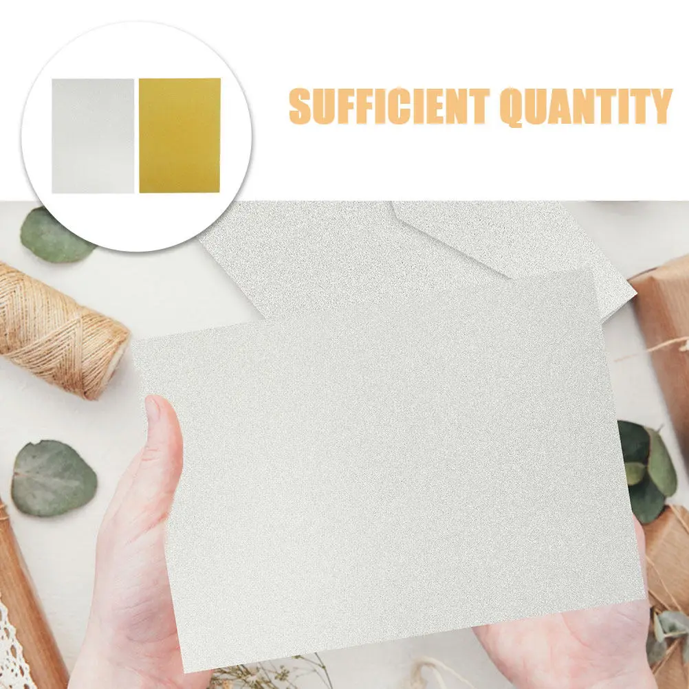 20Pcs Glitter Cardstock Gold Silver Sparkly Paper for DIY Crafts Scrapbooking Card Making Decorative Origami Paper