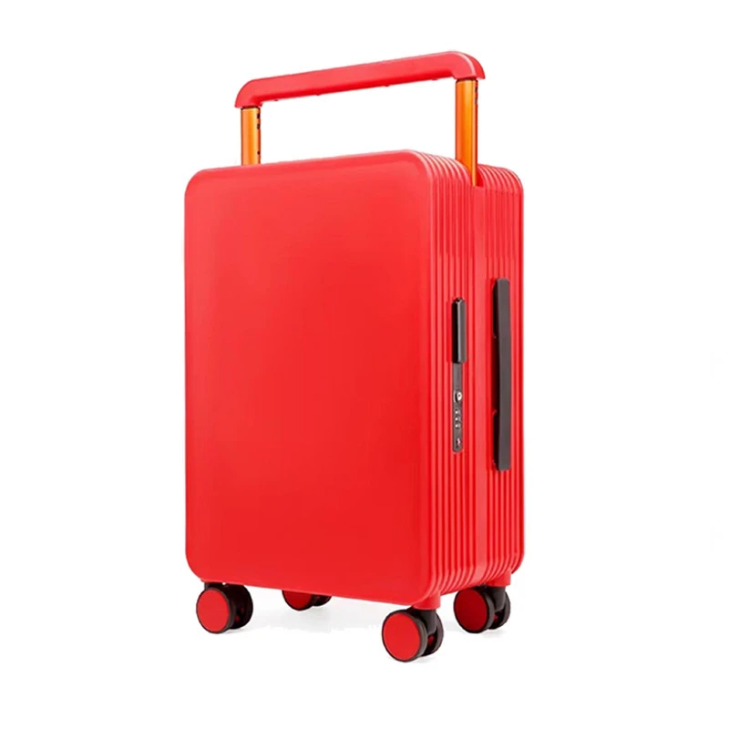 Fashion Wide Pull Rod Luggage Travel Suitcase Universal Wheel Light Luxury 20 Inch Boarding Trunk Beautiful Unisex Trolley Case