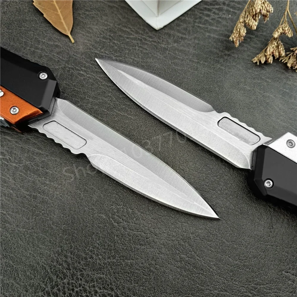 High Quality MIC Pocket Knife Outdoor EDC Camping Hiking Cutting Knife D2 Blade Aluminum Inlay G10 Handle Survival Hunting Tool