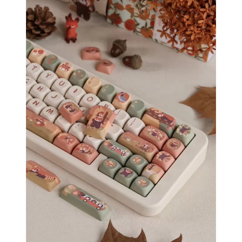 Keycap kepribadian asli SO MOA kopi coklat