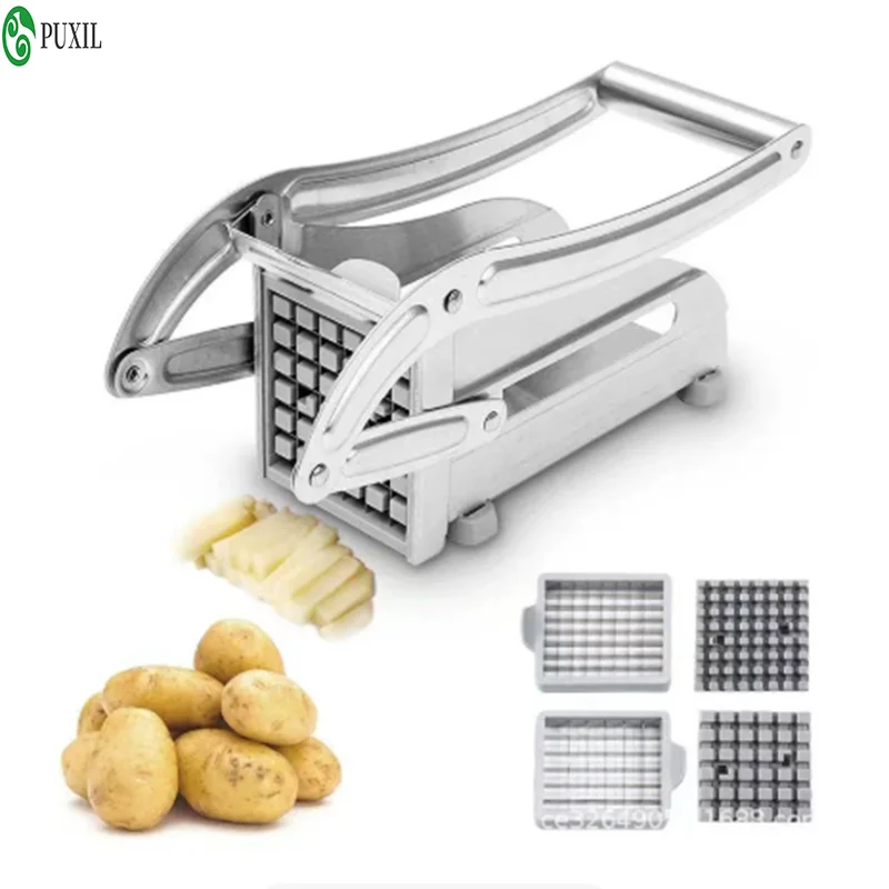 Stainless steel manual potato knife 4-in-1 french fry slicer, potato chip slicer, meat slicer, vegetable slicer BHL1532-FRO