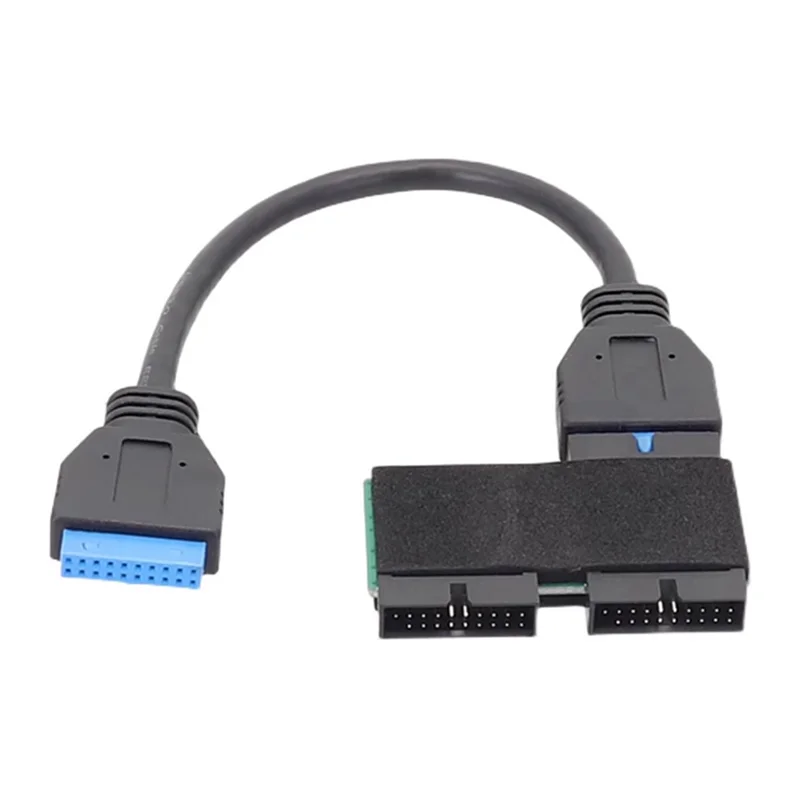 ATP-USB HUB 3.0 19Pin 1 a 2 Cabeçalho Cabo de Extensão com Chip de Adopção e Linha de Cabo Modular e Placa de Expansão
