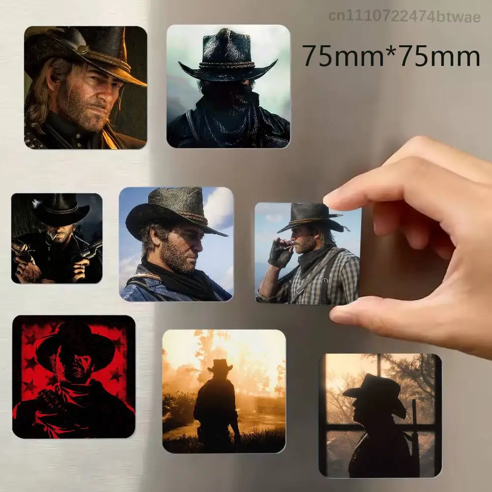 RDR2 A-Arthur Morgan Refrigerator Magnets Cute Cartoon Magnetic Personality Decorations Creative Gifts