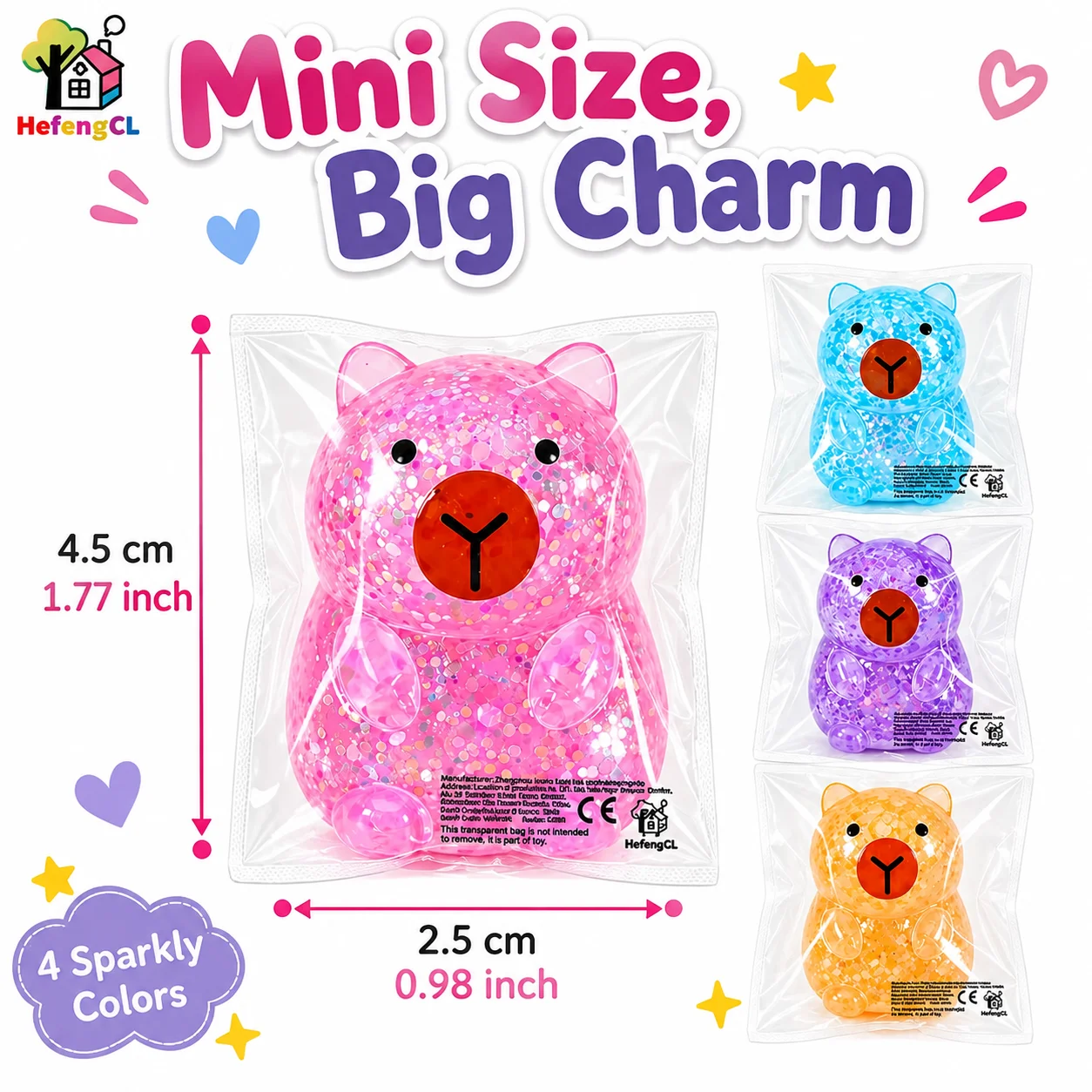 2/3PCS Capybara Squishy Toys, Random Color Cute Animal Shape Squeeze Toys, Soft Sensory Interactive Toys for Kids, Fun Hand Pressing Novelty Toys, Birthday Party Favors, Classroom Rewards, Halloween, Christmas & Holiday Gifts