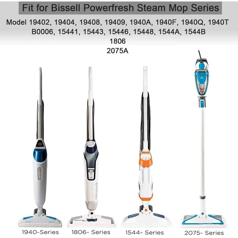 A01V-Replacement Steam Mop Pads For Bissell Powerfresh Steam Mop 1940 2747A 1440 1544 1806 2075 Series