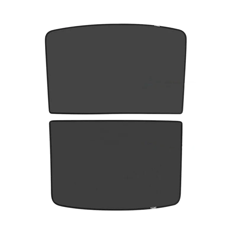 

2 PCS Glass Roof Sunshade Front & Rear Sun Shade Won't Sag, Black For Tesla Model Y 2020-2023