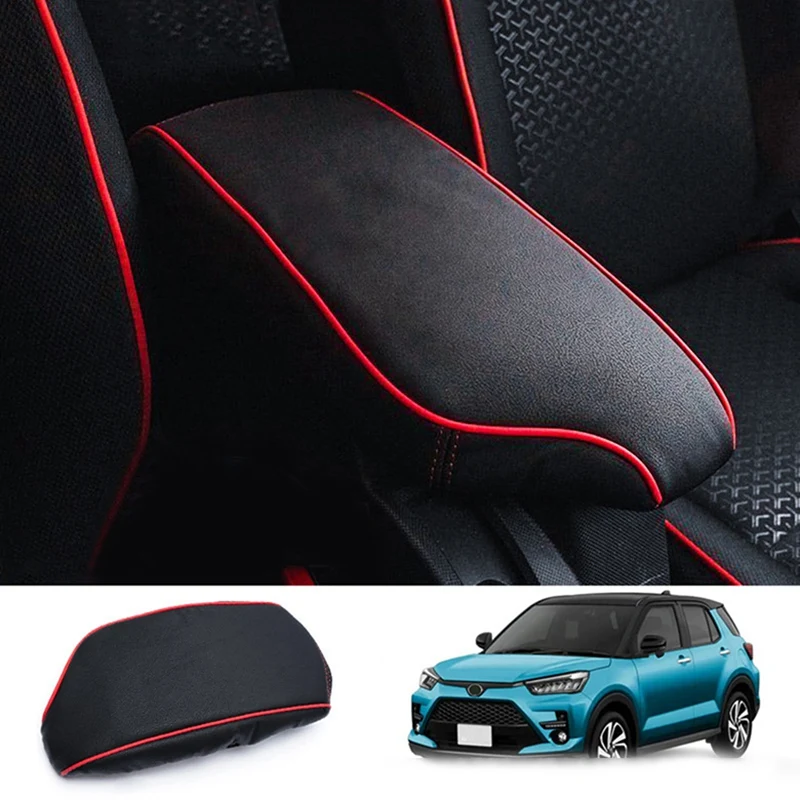 Car Center Console Lid Armrest Box Leather Protective Cover Cushion Pad For Toyota Raize 2020-2022